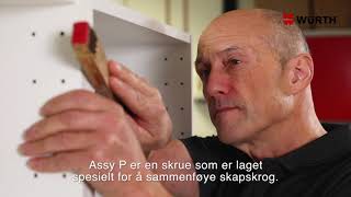 Denne skruen gjør det enkelt å skru sammen skap | Würth Norge