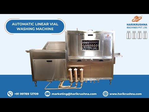 Automatic Linear Vial Washing Machine - Wide Range of Washing Machines