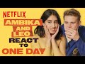 Leo Woodall and Ambika Mod React To An Iconic One Day Scene | Netflix