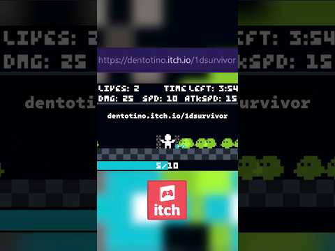 i made vampire survivors but only 2 buttons #cbt #gaming #gamedev