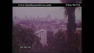 High Rise in Singapore in 1982.  Archive film 96716