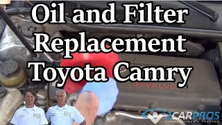 Oil and Filter Change Toyota