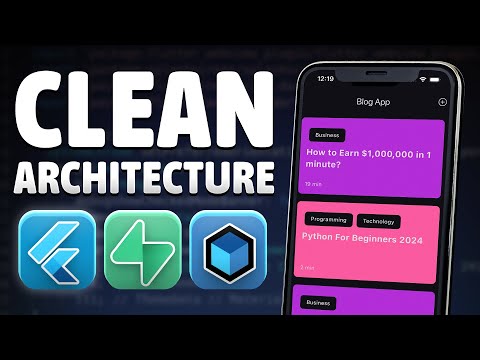 Flutter Clean Architecture Full Course For Beginners - Bloc, Supabase, Hive, GetIt