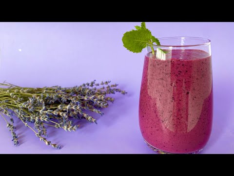 Heidelbeer-Eis-Milchshake