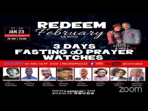 REDEEM THE MONTH OF FEBRUARY 2023  || MIDNIGHT PRAYER WATCH || SATURDAY, 28  JANUARY 2023