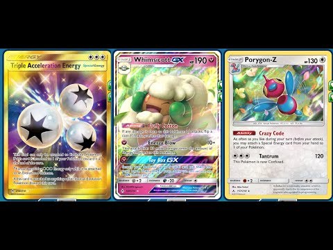 300+ Damage WHIMSICOTT GX DECK, Instant 10+ Energies PORYGON Z Build