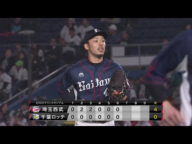 【6回裏】安定した投球!! ライオンズ・本田 6回まで無失点のピッチング!! 2019/4/24 M-L