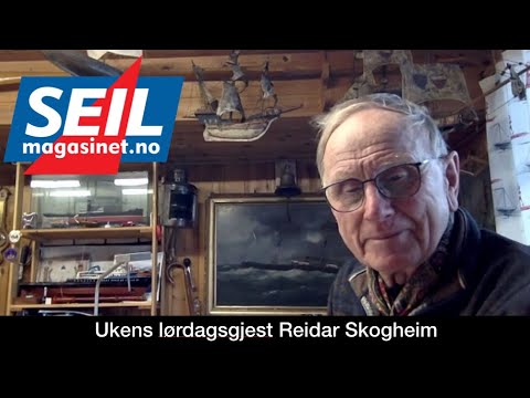Reidar Skogheim, with a Strandebarm boat on Lake Seljord