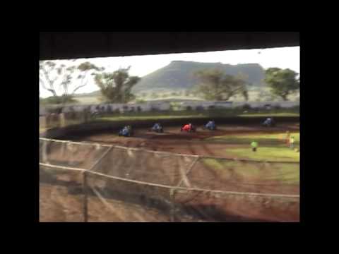 Wingless Sprints - Heat 2 - Queensland Title 2011/2012 - Charlton Raceway - 17.12.11
