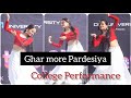 Stage Dance Performance By Anshika Joshi ||Ghar More Pardesiya || DIT DEHRADUN DANCE Competition