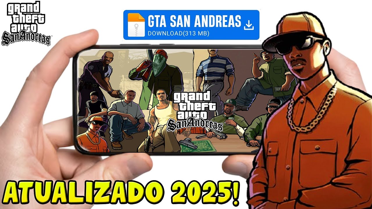 GTA SAN ANDREAS PARA ANDROID ATUALIZADO (2025) COMO BAIXAR E INSTALAR GTA SAN ANDREAS ANDROID!