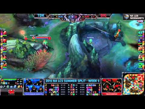 2015 NA LCS Summer 5주차 9경기 TDK vs DIG 150629