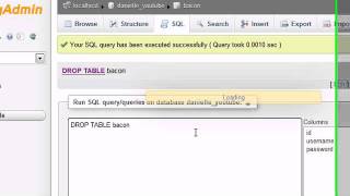 MySQL Database Tutorial - 31 - ALTER / DROP / RENAME TABLE