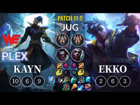 WE Plex Kayn vs Ekko Jungle - KR Patch 11.5