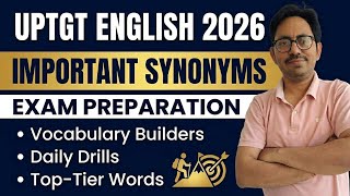 IMPORTANT SYNONYMS | UPTGT ENGLISH 2026