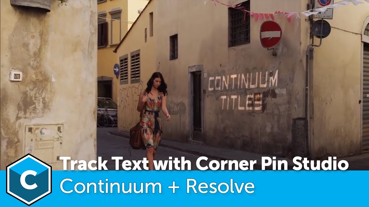 Corner Pin Studio: Tracking Text inside DaVinci Resolve