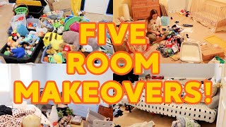 *FIVE* DIY ROOM MAKEOVERS ON A BUDGET MARATHON! MASTER BEDROOM, KIDS ROOMS, GAME ROOM TRANSFORMATION