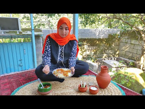 Cooking IRANIAN dish with fresh carrots | Chicken barberry pilaf Recipe with fresh vegetables!