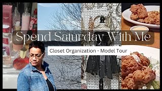 CLOSET RE-ORGANIZATION | HANDBAGS & ACCESSORIES | MODEL HOME TOUR  & MORE #vlog #closetorganization