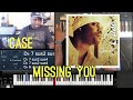 How to play CASE - MISSING YOU  (I’m missing You) (PIANO TUTORIAL) Db Minor