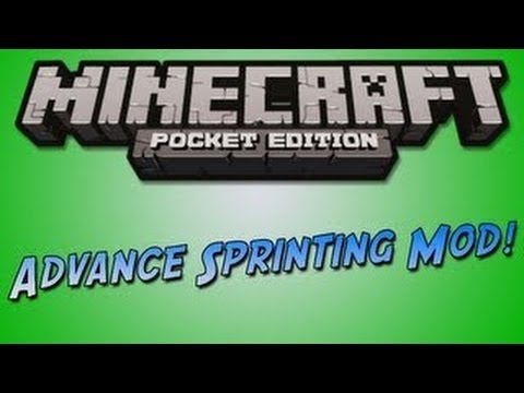 Minecraft PE 0.6.1 mod review: ADVANCED SPRINTING