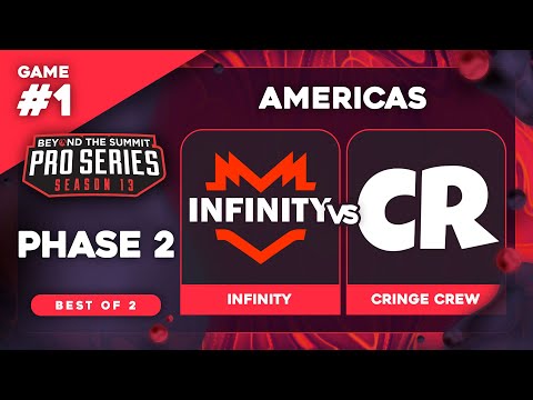 Infinity vs Cringe Crew Game 1 - BTS Pro Series 13 AM: Phase 2 w/ Kmart & ET