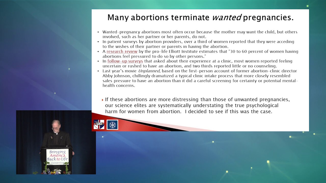 BABL 2020 - Fr. Paul Sullins - False Promises - Post Abortive Psychological Distress