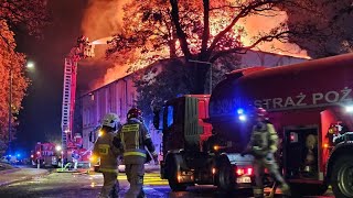 Pożar budynku biurowego - Sulechów 14.10.2025  - 2