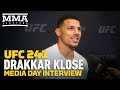 UFC 241: Drakkar Klose Wants To 'Make Enough Money' So His Son Won't Fight - MMA Fighting