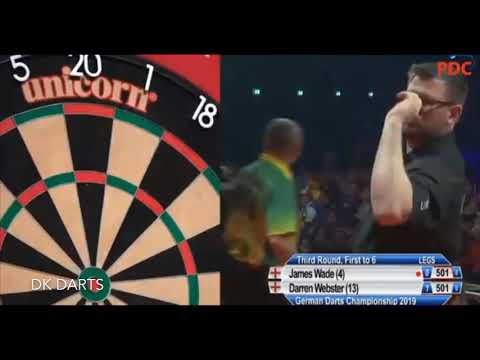 James Wade 9 darter at the German Darts Championships!