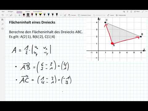 Determinante - Flächeninhalt Dreieck (7I.2 | 7II.2)