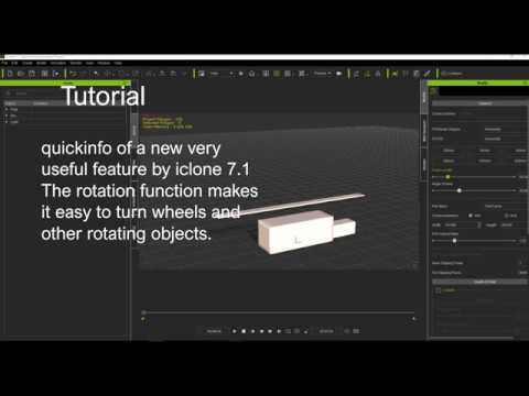 iclone 7.1 quick tutorial  - new rotation function -
