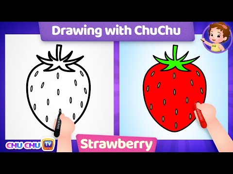 How to Draw a Strawberry? + More Drawings with ChuChu - ChuChu TV Drawing Lessons for Kids