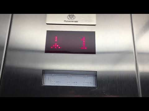 Ridiculously Slow 100-200 FPM ThyssenKrupp Traction Elevators At The 550 PG In  FT Lauderdale FL