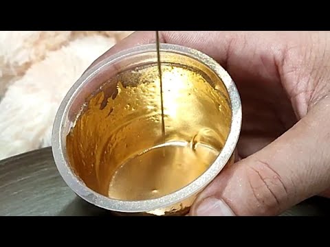 how to make golden drip for cake /gold drip kesi banai #golden #drip #dust #cake #shorts #ytshorts