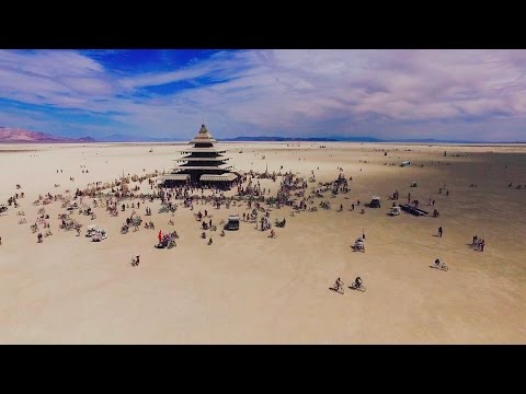 Burning Man 2016 How was my first burn by AIRtime (Drone view | GoPro Hero 4)