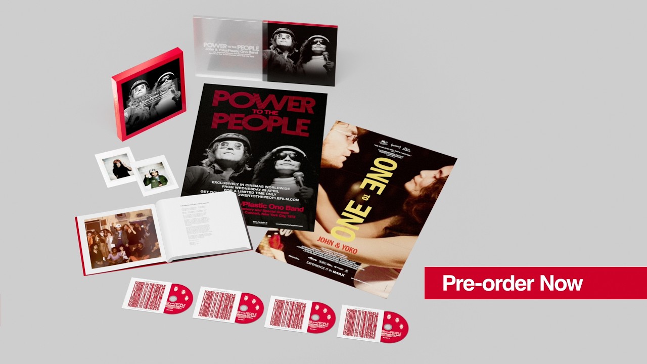 PREORDER NOW - John & Yoko POWER TO THE PEOPLE Concert films on 2 BR Gatefold and 4 BR Deluxe + Book - YouTube