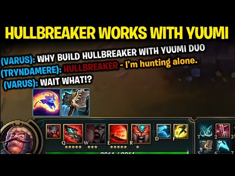 WHEN HULLBREAKER PASSIVE WORKS WITH YUUMI ATTACHED.....