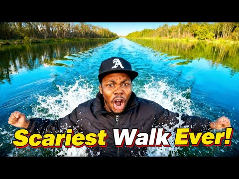 The Most Terrifying Water Walk in Genk, Belgium!🇧🇪 