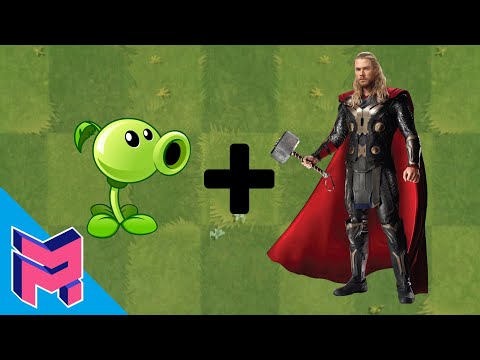 Plants vs Zombies Fusion Hack Animation ( Peashooter + Thor )
