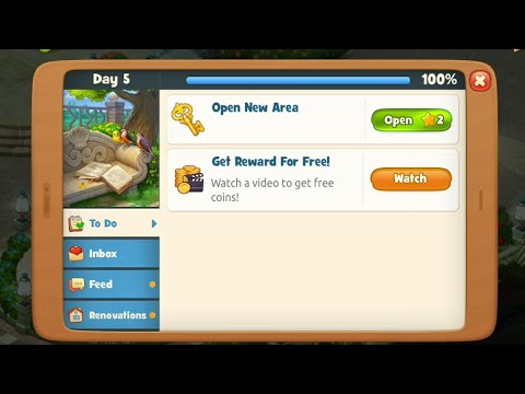 GARDENSCAPES Gameplay Story at Level 2700 - Opening NEW AREA