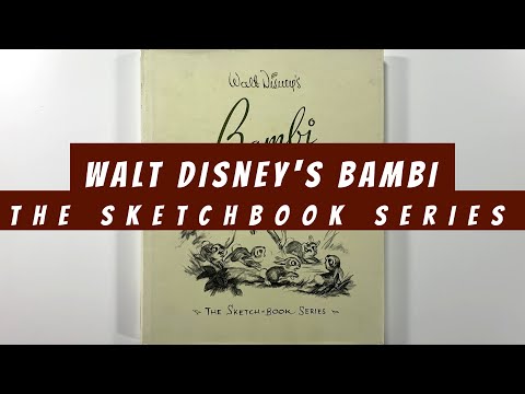Walt Disney's Bambi The Sketchbook Series (flip through) Artbook