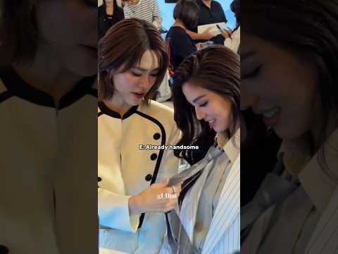 Emi won’t stop showing off her handsome gf #emibonnie #gl #ustheseries #couple #wlw #thaigl