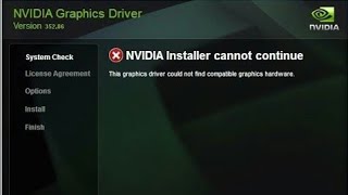 Comment installer la pilote graphique nvidia sur PC (fix installation)
