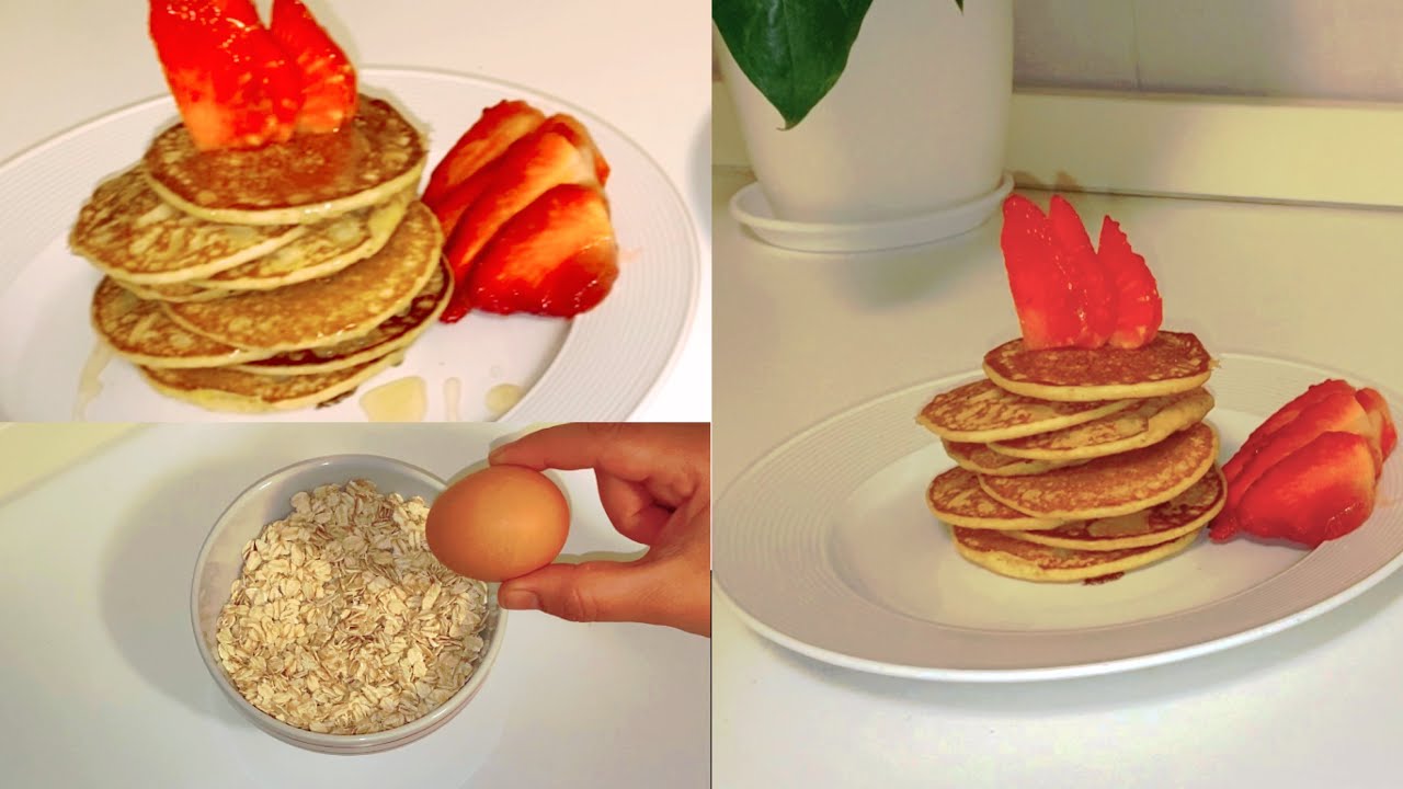 Hai fiocchi di avena fai questo buonissimo pancake, colazione perfetta ricca di fibre e protiene #04