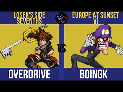 EU At Sunset VI Top 8: Overdrive (Sora) vs. boingk (Waluigi, Falcon) - SSF2 Tournament