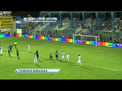 Gol de González. Rafaela 1 San Martín 1. Fecha 12. Torneo Final 2013. FPT