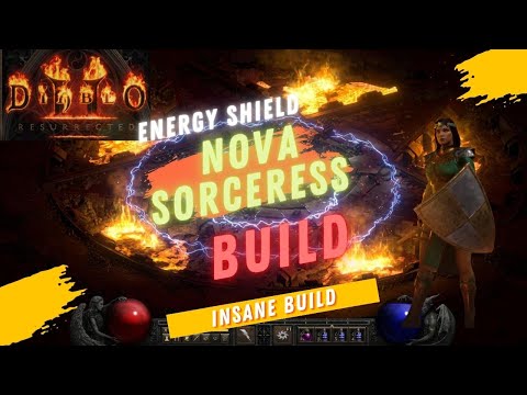 DIABLO 2 RESURRECTED ES NOVA SORCERESS INSANE BUILD