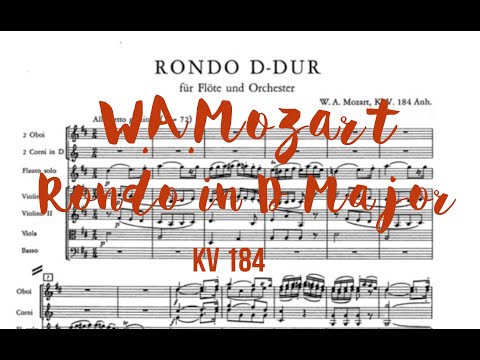 W.A.Mozart RONDO in D Major, KV. 184