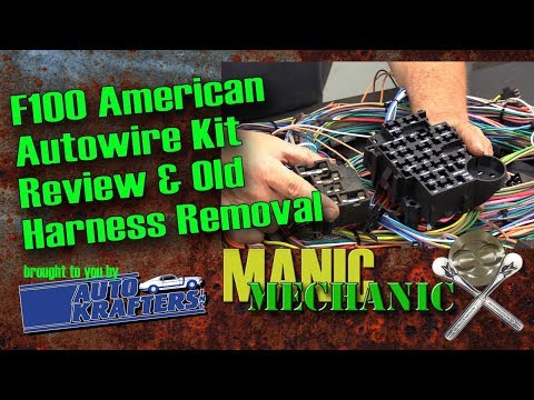 Bumpside F100 1967 1972 Cab Wiring Harness Removal Episode 28 Manic Mechanic